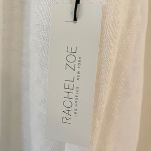 White drape open cardigan